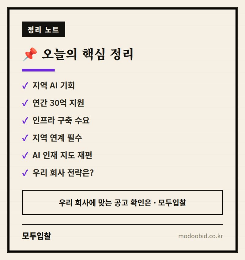 공공조달 | 지역 AI 대학 8곳 추가! 우리 회사에겐 어떤 기회가 올까요? 핵심 정리