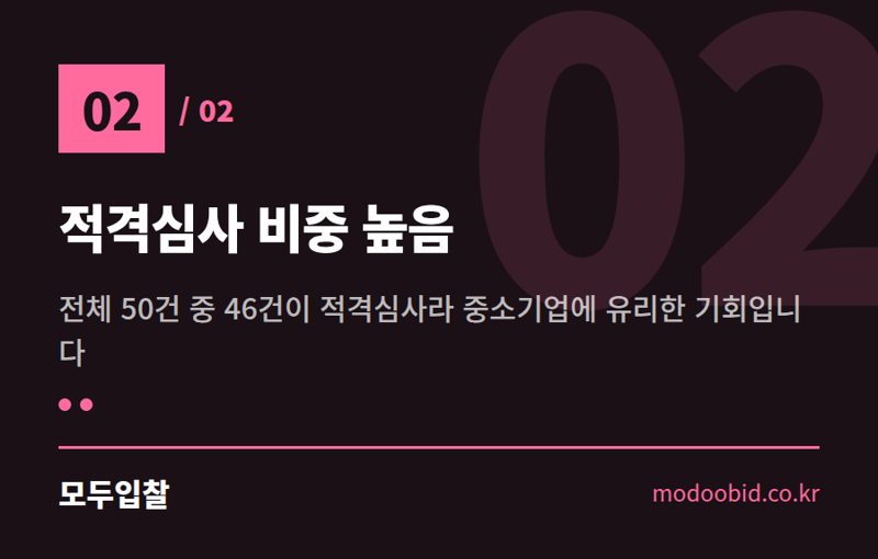 적격심사 비중 높음 — 2026년 7월 시설공사 입찰, 우리 회사 매출 올릴 '지역 물량'부터 살피세요!