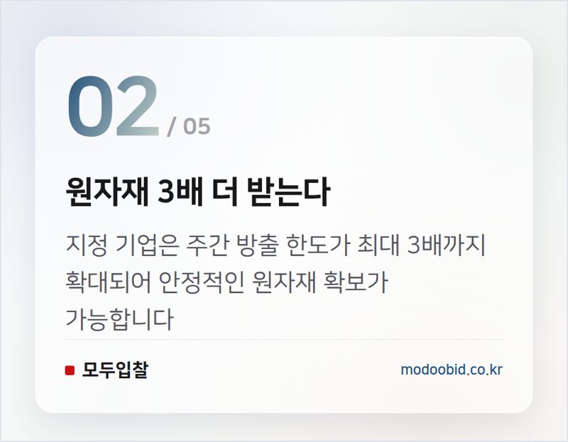 원자재 3배 더 받는다 — 조달청 비축 원자재 우대, 중소기업 생존 전략의 새판을 짜다 (2026년 7월)