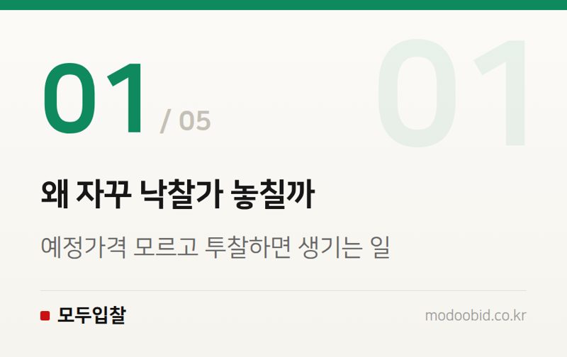 왜 자꾸 낙찰가 놓칠까 — 예정가격·낙찰하한율, 투찰가 계산 첫걸음
