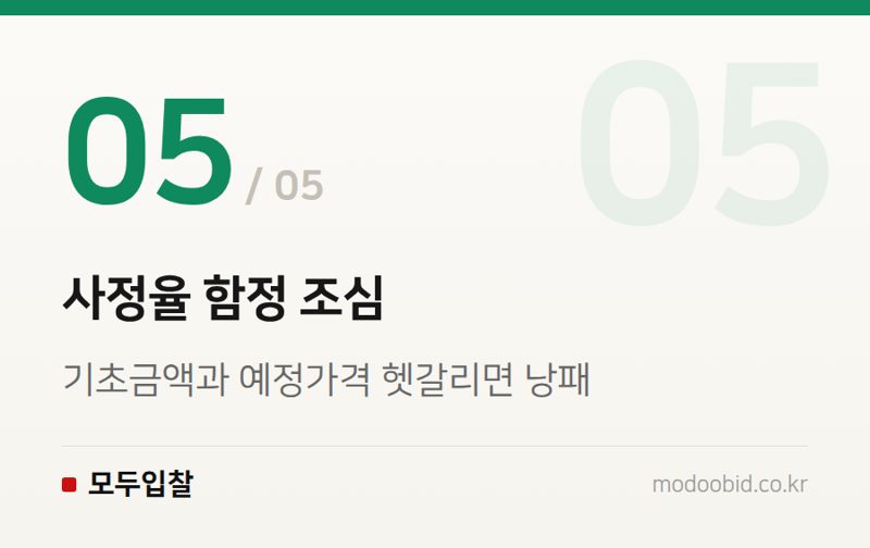 사정율 함정 조심 — 예정가격·낙찰하한율, 투찰가 계산 첫걸음