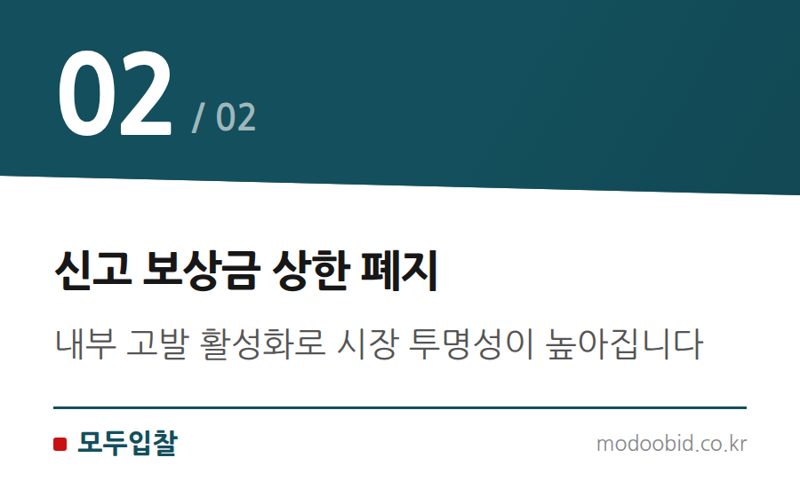 신고 보상금 상한 폐지 — 공공조달 카탈로그 계약, 이제 '직접생산' 철저 점검할 때입니다