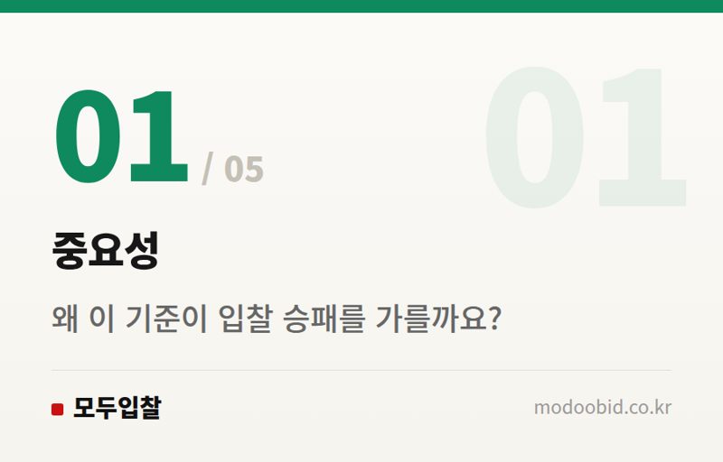 중요성 — 지자체 입찰 낙찰자 결정기준, 2026년 7월 시행! 변경점 미리 대비하세요