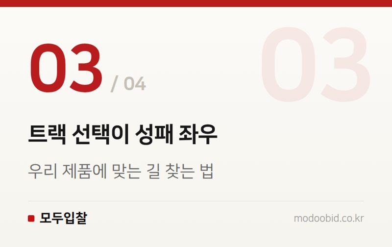 트랙 선택이 성패 좌우 — 혁신제품 시범구매 신청, 처음이라면 이 순서