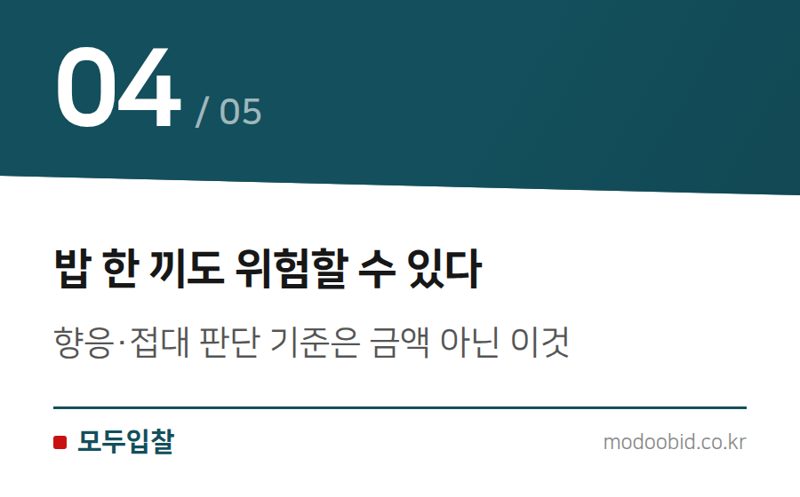 밥 한 끼도 위험할 수 있다 — 청렴계약제와 입찰윤리, 놓치면 탈락하는 규정