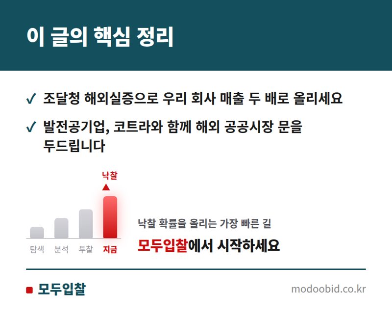 조달청 혁신제품 해외실증: 중소기업 글로벌 매출 208% 증대 비법 공개 핵심 정리