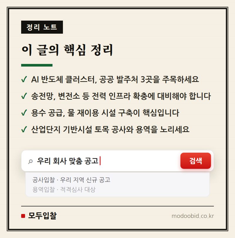 AI 반도체 클러스터: 우리 기업의 미래 먹거리를 위한 3대 발주처 체크리스트 핵심 정리
