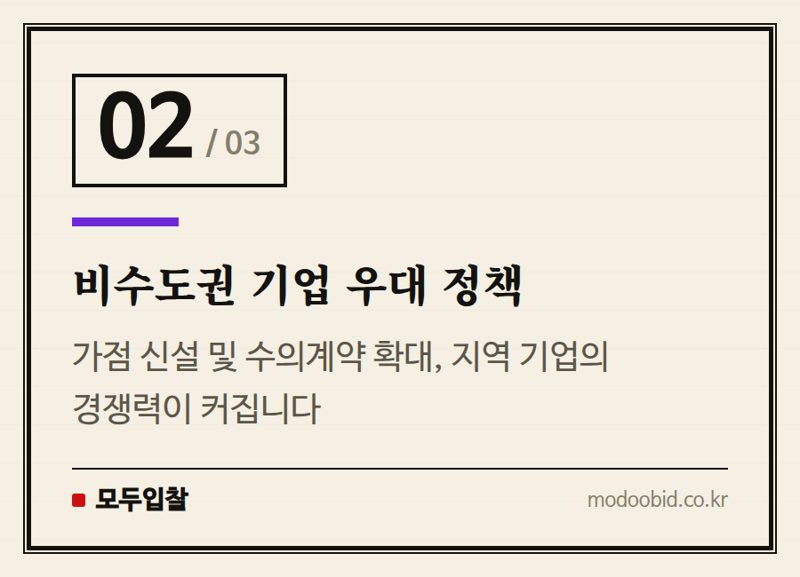 비수도권 기업 우대 정책 — 2024년 조달 자율화, 중앙에서 지역으로! 기업의 새로운 승부처는?