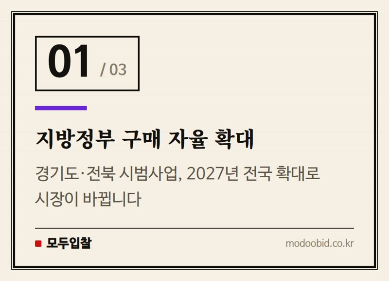 지방정부 구매 자율 확대 — 2024년 조달 자율화, 중앙에서 지역으로! 기업의 새로운 승부처는?