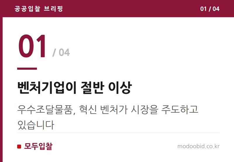 벤처기업이 절반 이상 — 조달청 우수조달물품, AI 심사 도입! 우리 회사 실전 체크리스트