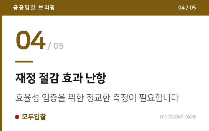재정 절감 효과 난항 — 조달자율화 시범사업 상반기 점검, 어떤 기업에 기회가 될까?