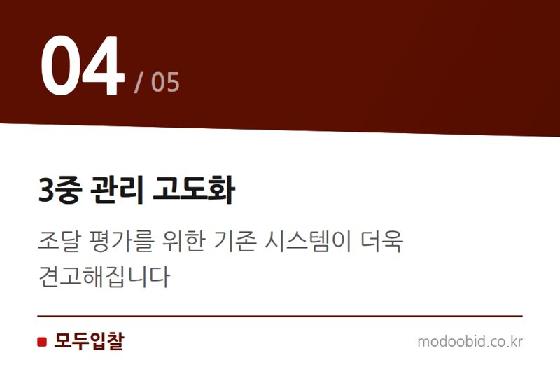 3중 관리 고도화 — 조달청 평가위원 모니터링 강화, 2026년 하반기 조달시장의 게임체인저 될까?