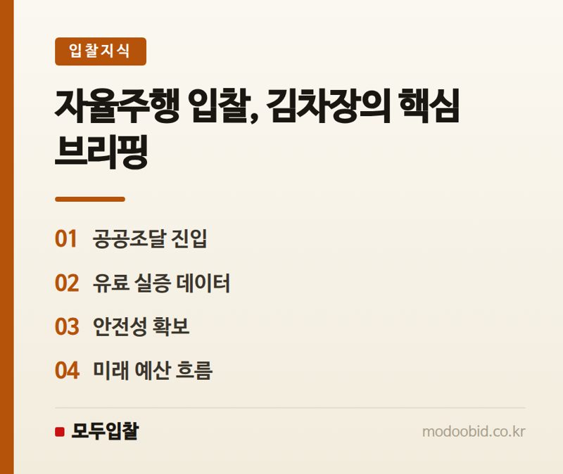 자율주행 공공조달, 강남 사례에서 본 입찰 핵심 체크포인트