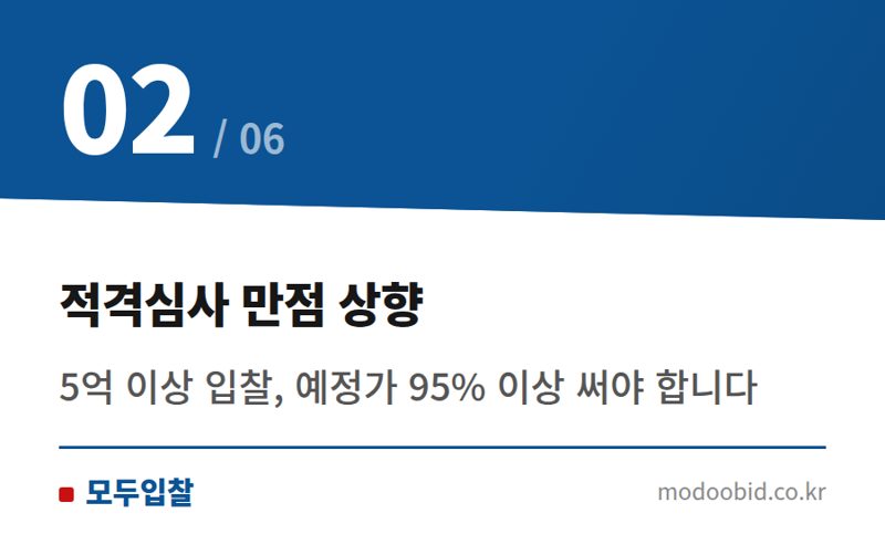 적격심사 만점 상향 — 조달청 군수품 낙찰하한율 2%p 상향! 우리 기업 투찰 전략, 이렇게 바꿔보세요