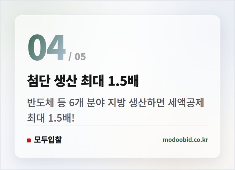 첨단 생산 최대 1.5배 — 2026 세제개편안 공공조달 기업 주목! 지방 이전이 돈이 되는 이유 (feat. 서과장)