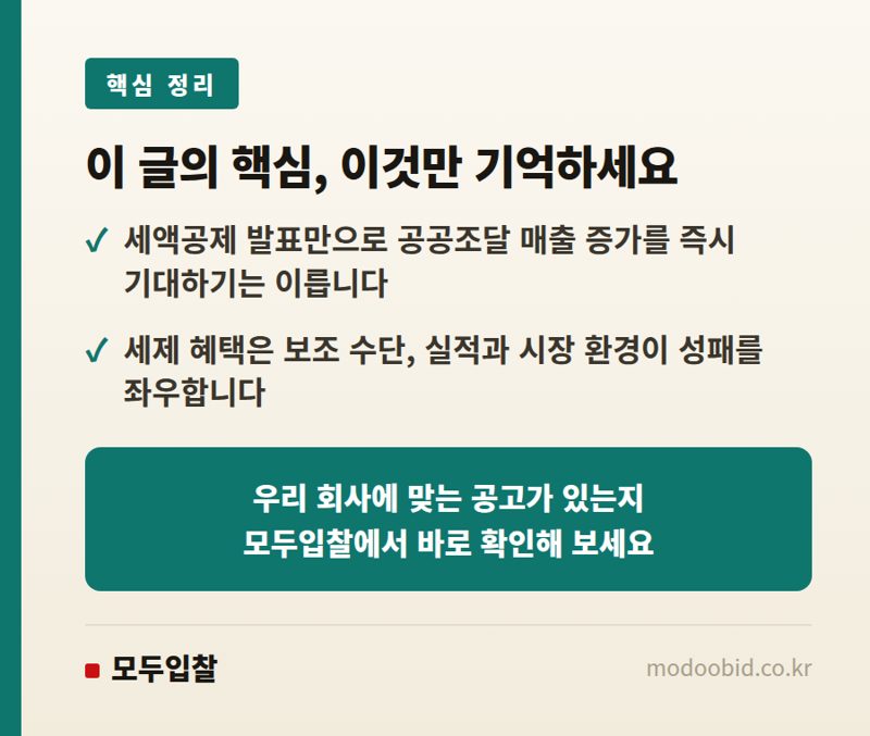 공공조달, 국내생산세액공제 발표 그 후: 중소기업 매출 증대, 무엇을 봐야 할까요? 핵심 정리