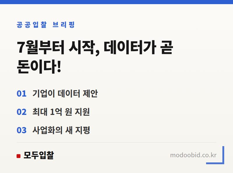 공공데이터 활용 지원사업: 기업이 직접 제안하는 2024년 민관협력 오픈이노베이션 기회