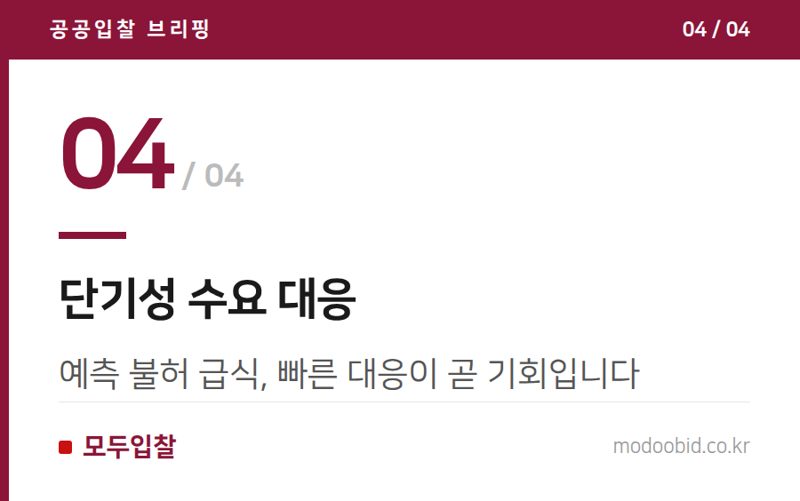 단기성 수요 대응 — 조달청 군납 식품 점검, 데이터로 본 시장 변화와 우리 기업의 대응 전략