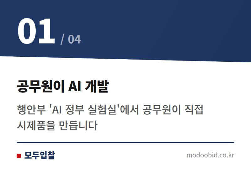 공무원이 AI 개발 — 2024 공공 정보화사업, 'AI 정부 실험실'이 바꿀 조달 전략 체크리스트