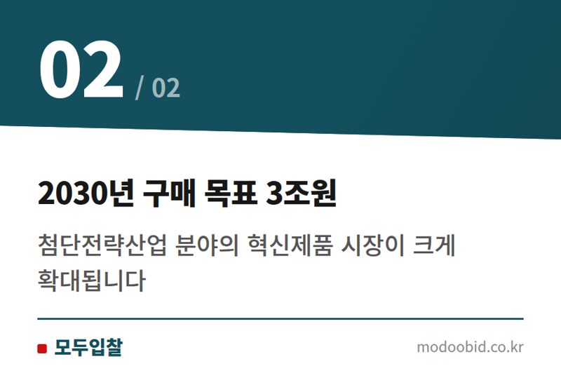 2030년 구매 목표 3조원 — 조달청 혁신제품, '시' 한 글자가 만든 3조원 시장 기회 분석