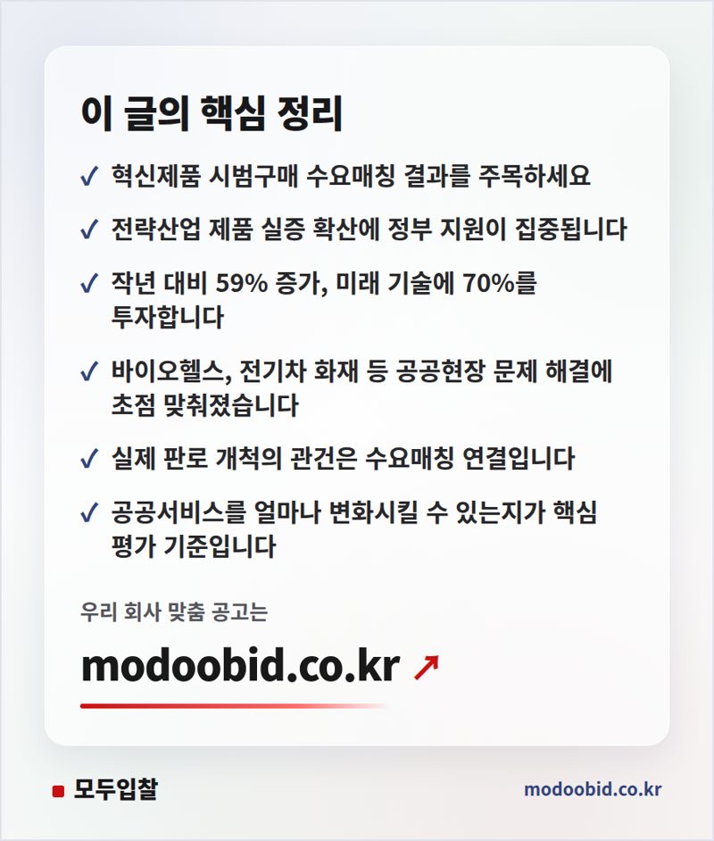 조달청 혁신제품 시범구매, 8월 18일 공개! AI·로봇이 공공현장에 들어오는 방법 핵심 정리