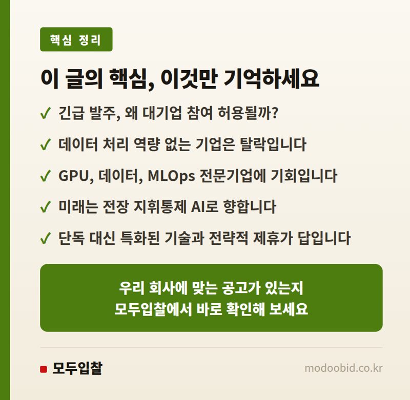 214억 국방 AI 플랫폼 긴급 발주, 우리 회사엔 기회일까 위기일까? 핵심 정리