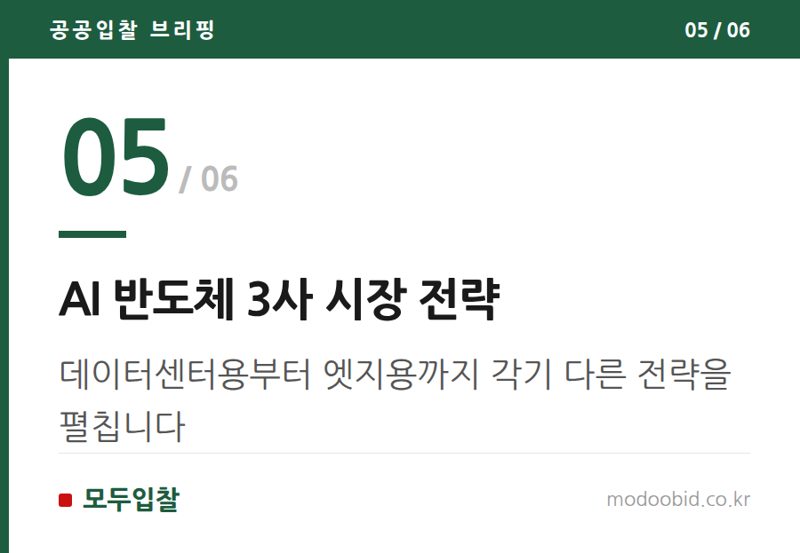 AI 반도체 3사 시장 전략 — 공공조달 혁신제품, AI 반도체가 이끄는 새로운 기회 2026년 전망