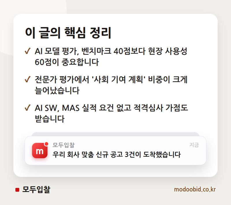 공공 조달 AI 평가, 단순 성능 넘어선 이유? 과거 사례로 답을 찾다 핵심 정리
