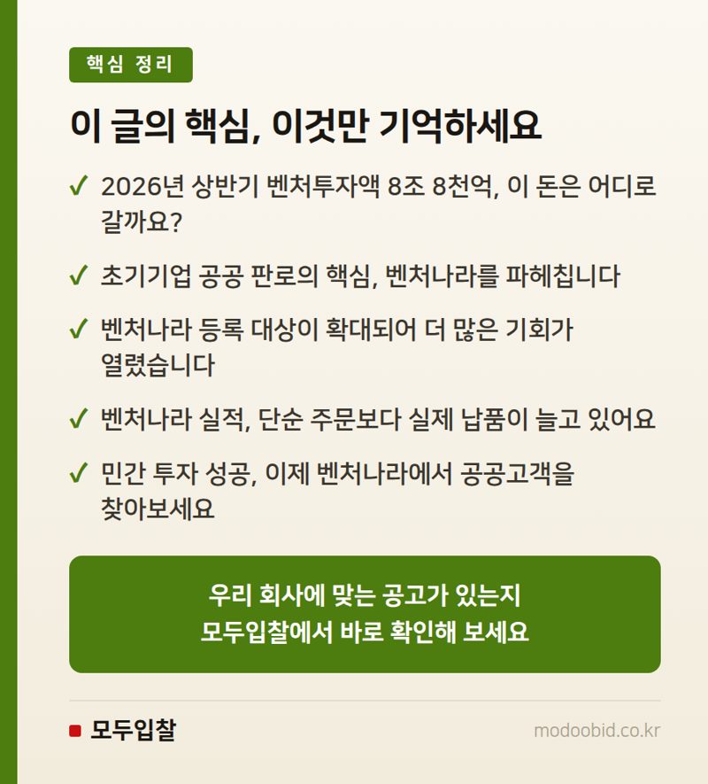 2026년 벤처투자 역대급! 벤처나라에서 기회 잡을 기업은 누구? 핵심 정리