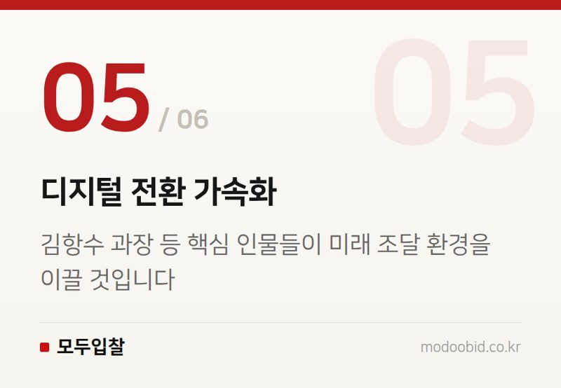 디지털 전환 가속화 — 2026년 조달청 핵심 인사: AI 조달 혁신과 공정성 강화, 우리 기업에 미칠 영향은?