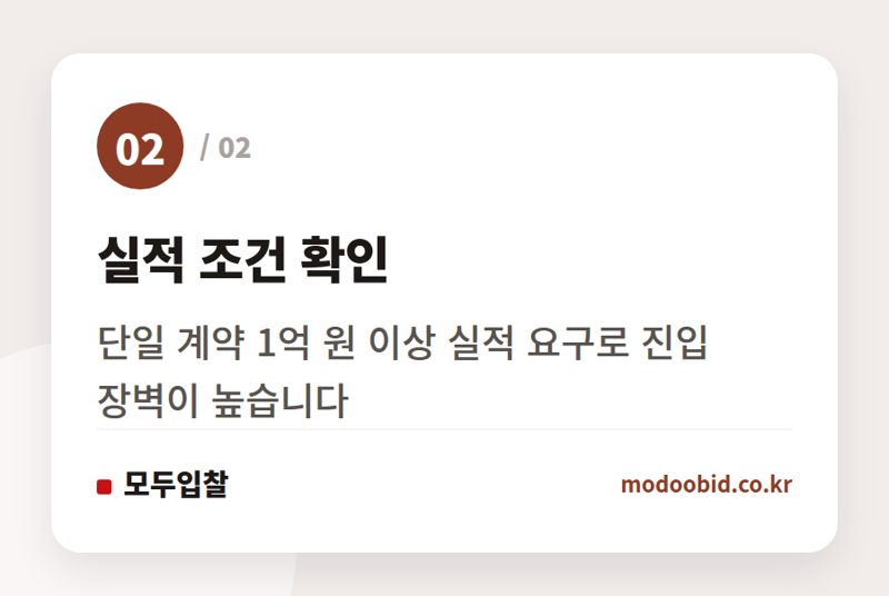 실적 조건 확인 — AI온이음, 95억 공공 AI 시장 중소기업 기회는 서비스 실적에 달려있습니다