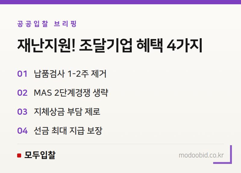 조달청 특별재난지역 긴급지원, 실무자가 당장 확인해야 할 4가지