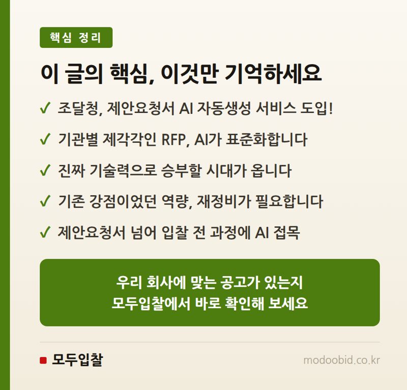 조달청 AI 제안요청서 시대, 우리 회사는 어떻게 준비해야 할까요? 핵심 정리