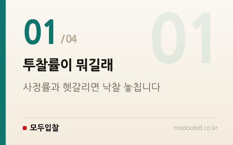 투찰률이 뭐길래 — 투찰률 몇 %? 업종별 분포부터 확인해보세요