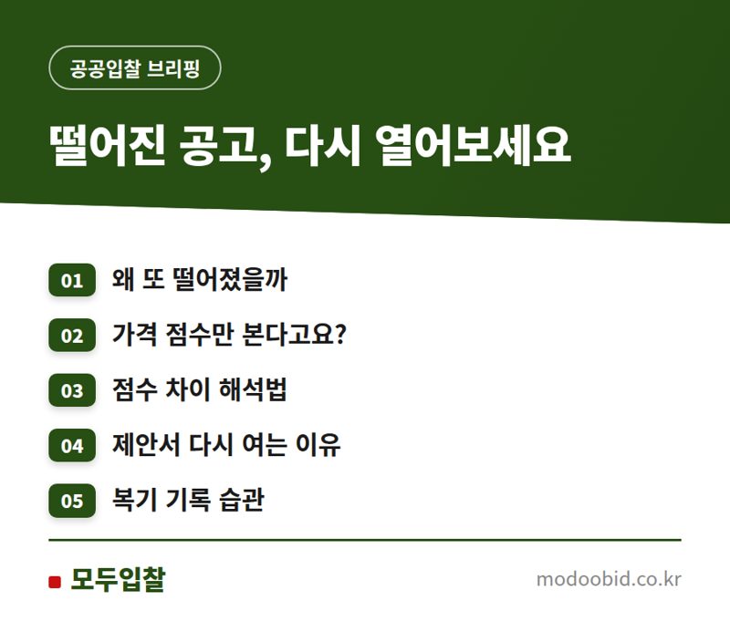 낙찰 실패 후 복기, 이 순서로 해보세요