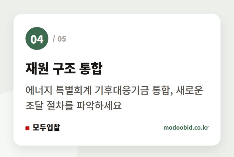 재원 구조 통합 — 2027년 기후부 25조 예산, 조달시장 판도를 바꿀 두 가지 핵심 기회