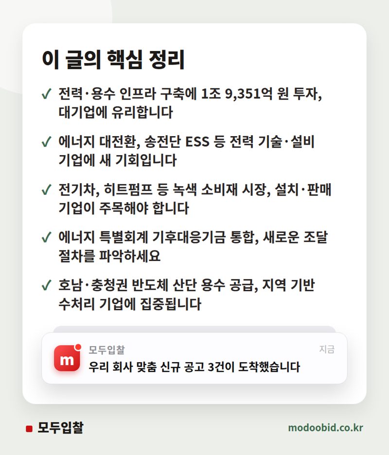 2027년 기후부 25조 예산, 조달시장 판도를 바꿀 두 가지 핵심 기회 핵심 정리