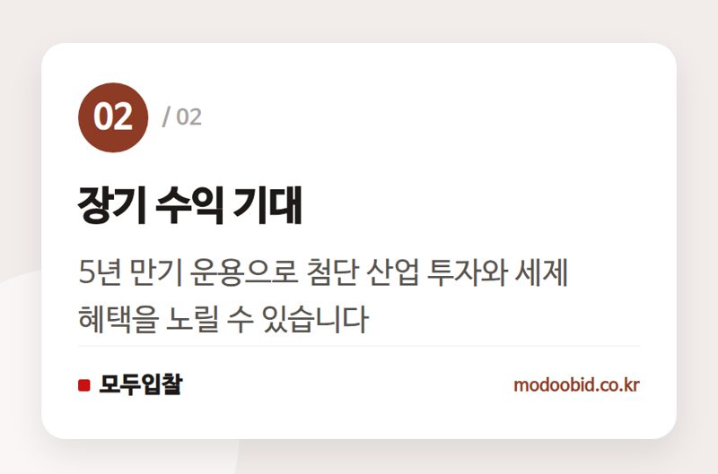 장기 수익 기대 — 중소기업 사장님, 국민참여 성장펀드 2차 마감 전 필독: 자금 운용 기회 분석